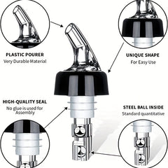 4pcs Auto Measured Bottle Pourers 1oz 30ml Home Bar Tools