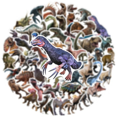 Dinosaur Doodle Stickers 50pcs Waterproof Decals for Laptop Water Bottles Helmet