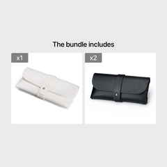 PU Leather Glasses Case Anti-pressure Portable Bag Storage Sunglasses Case