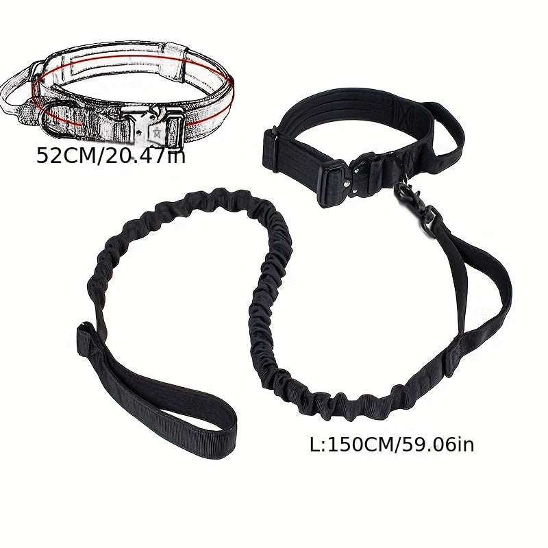 Military Tactical Dog Collar & Leash Set for All Breeds