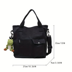 Canvas Tote Bag Women's Handbag Large Capacity Crossbody Purse