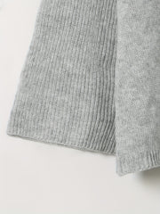 Casual Sweater Women's Plus Solid Bell Sleeve Jumper