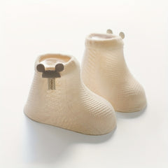 4 Pairs Baby Girls Cotton Mesh Breathable Socks for Summer