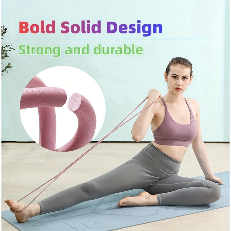 5pcs Yoga Fitness Set: Stretch Rope, Slimming Clamp, Yoga Ring, Resistance Rope