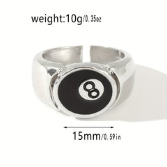 Men's Oil Drop Finger Ring No 8