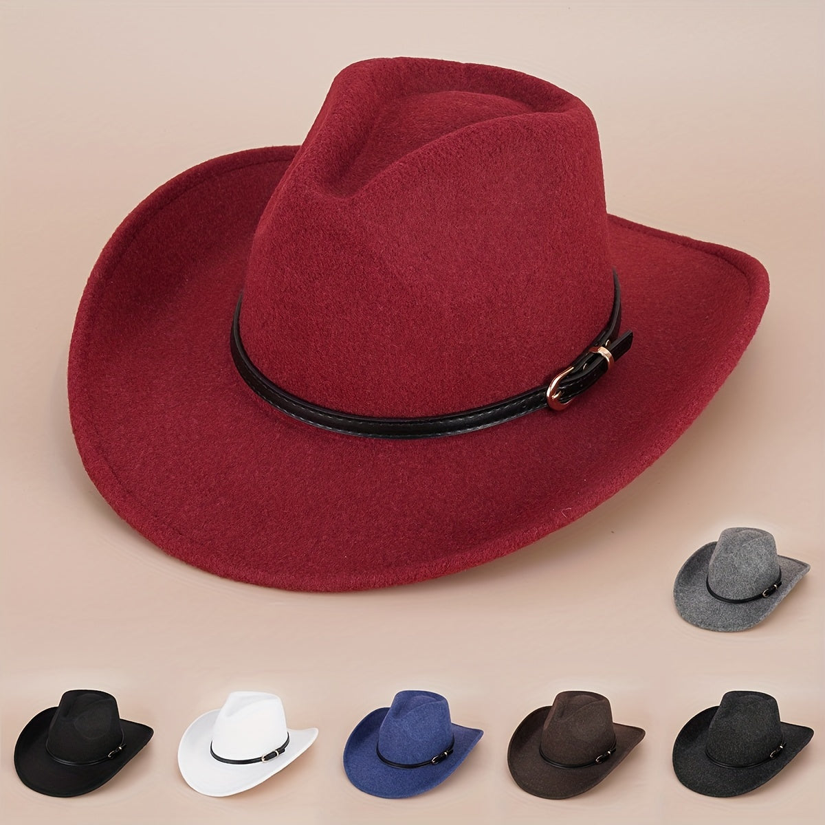 Vintage Felt Hat Cowboy Hat Jazz Fedora Cap