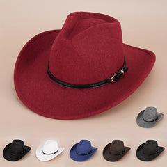 Vintage Felt Hat Cowboy Hat Jazz Fedora Cap