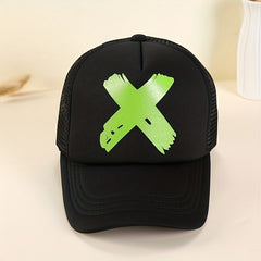 Men's Embroidered Baseball Cap Outdoor Mesh Hat