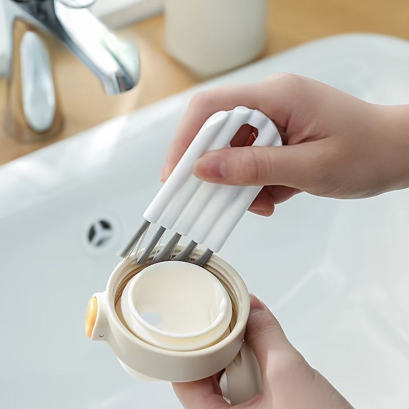 2pcs Cup Lid & Keyboard Cleaning Brush Multifunctional Gap Dust Removal