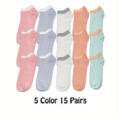 Argyle Textured Low Cut Socks Women's Stockings