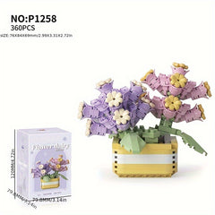 360pcs Celestial Starlight Potted Building Blocks Flower Assembled Toy