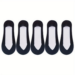 5 Pairs Seamless No Show Socks Lightweight Ankle Socks Women's Stockings