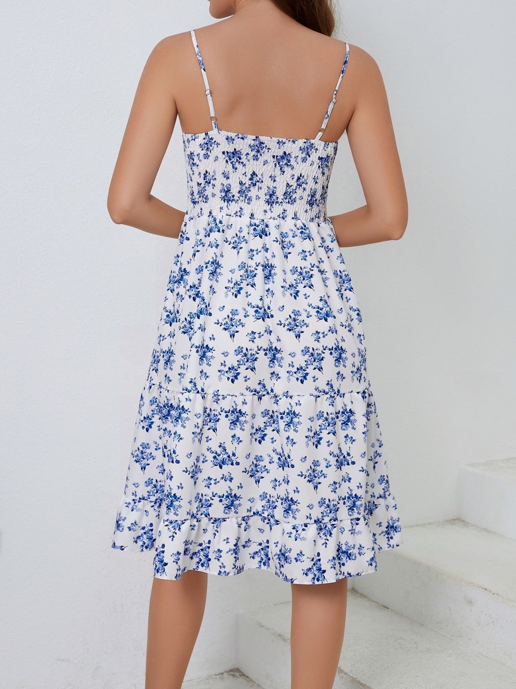 Floral Print Cami Dress Summer Casual Women's Clothing