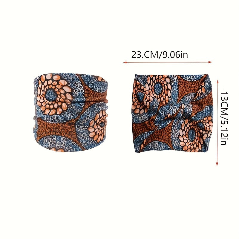 Boho Style Flower Pattern Elastic Headband
