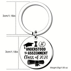 Class Of 2022 Graduation Key Chain Inspirational Gift For Men and Women