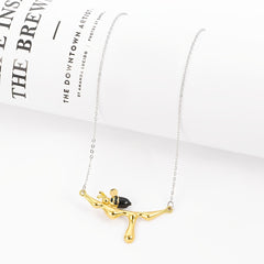 Bee & Water Drop Honey Necklace Men's Pendant