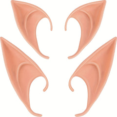 Pair of Long Short Fairy Ears Latex Cosplay Props Costume