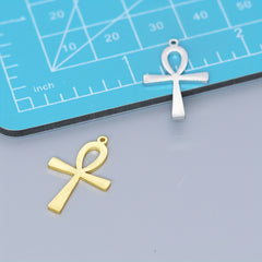 5pcs Cross Pendant Stainless Steel Necklace Jewelry Accessories