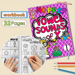 Phonics Activity Workbook: Master Vowel Sounds Reading & Writing for Kids