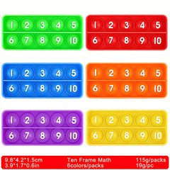 Ten Frames Math Pop Games Toy For Kids