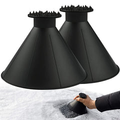 2pcs Outdoor Windshield Ice Snow Removers Cone Shaped Tools