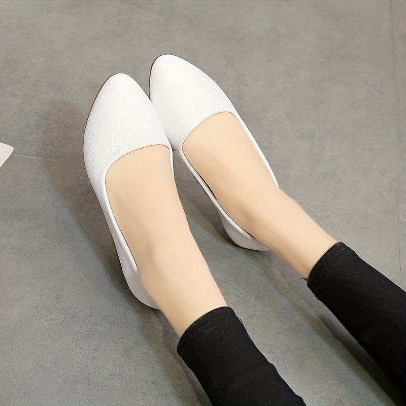 Pointed Toe Ballet Flats Soft Sole Non Slip Shoes