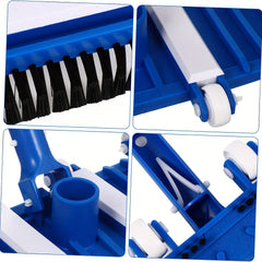 14 Inch Weighted Pool Vacuum Head w/ Side Brushes for Above/Inground Pool