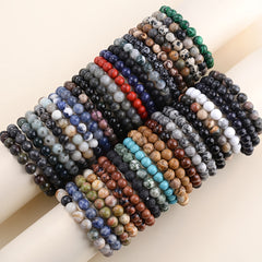 8MM Natural Stone Healing Crystal Stretch Bracelet