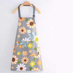 Waterproof Floral Print Apron for Gardening & Cooking