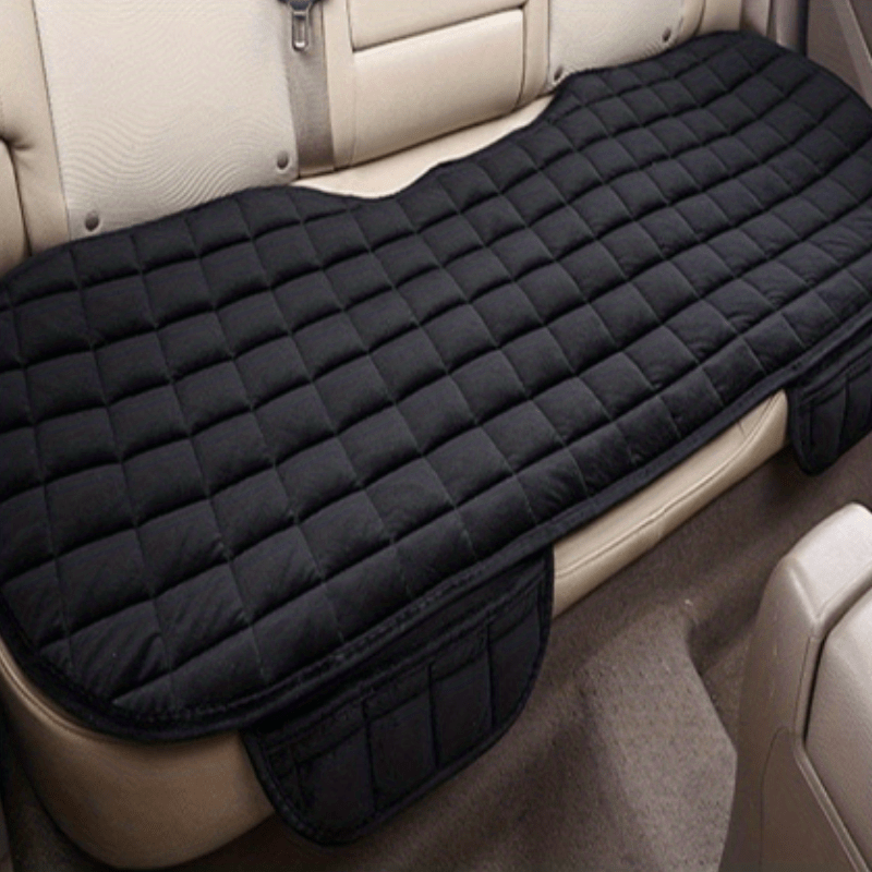 Checkered Thickened Car Cushion Pads Front Rear Seat Covers 1 2 3 Pack