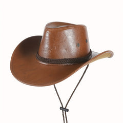 Cowboy Hat Bull Head Glossy Outdoor Riding Travel Knight Hat