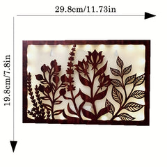 LED Lights Wooden Flower Series Wall Decoration Pendant