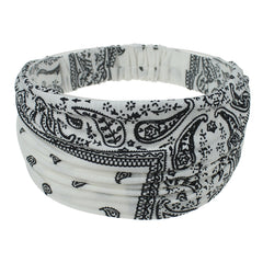 Men's Vintage Print Hair Band Elastic Band Sport Headband