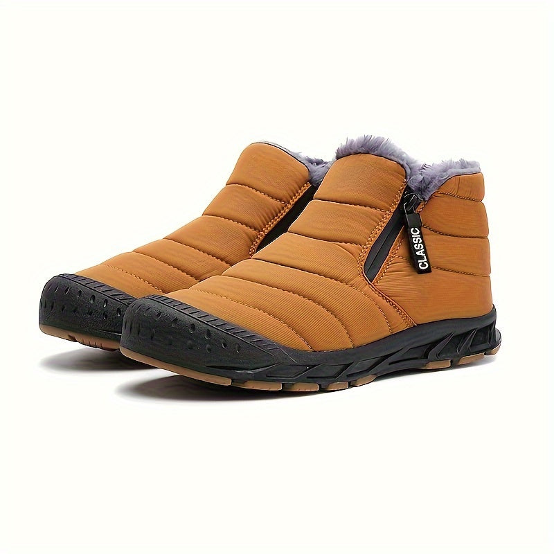 Women's Winter Snow Boots, Fleece Lining, Waterproof, Lightweight, Non-slip