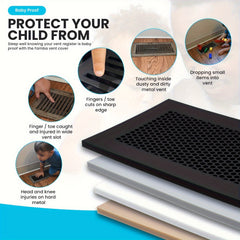 2pcs Silicone Floor Register Protector Vent Cover For 10 16 25