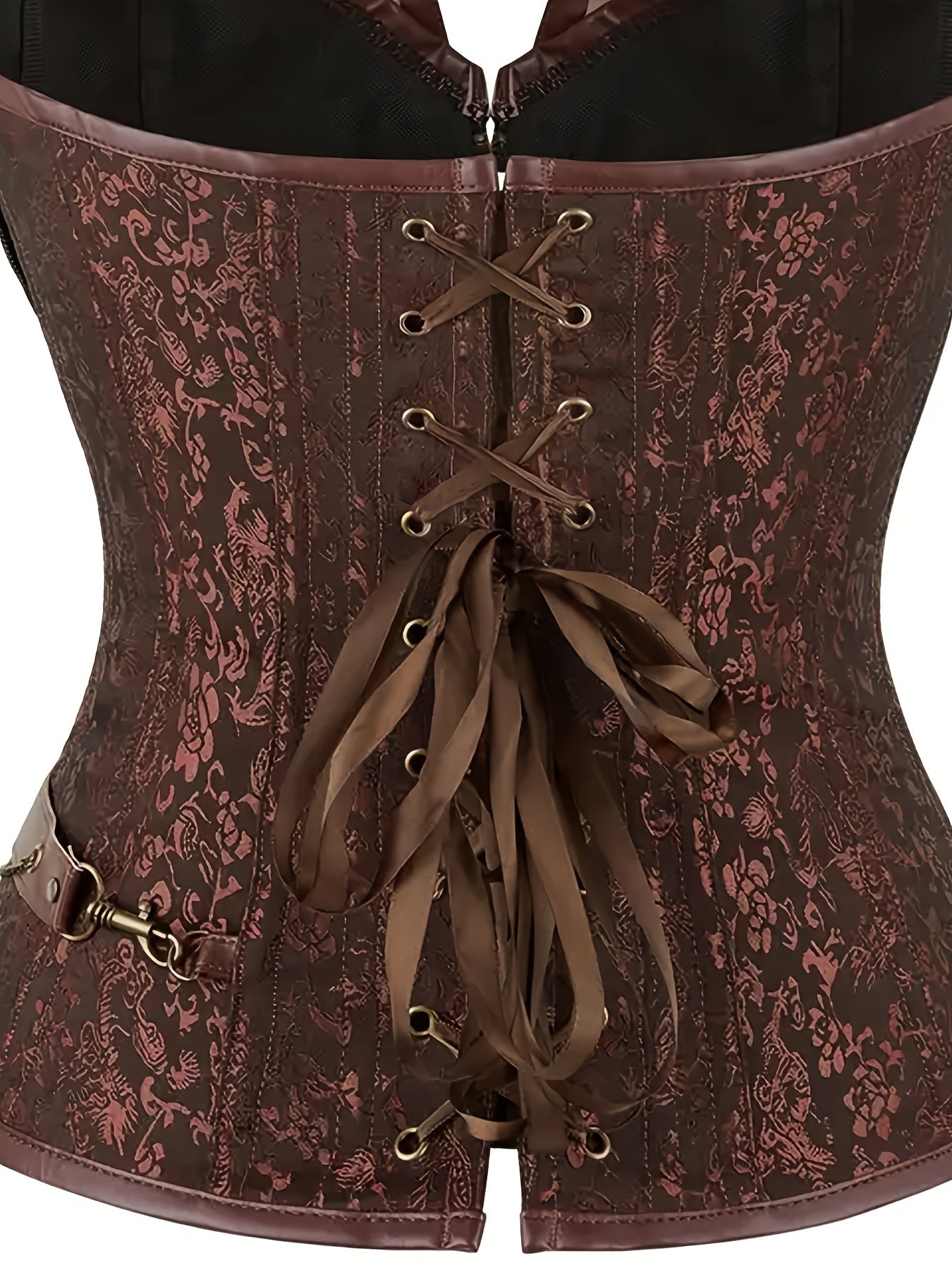 Zipper Halter Corset Gothic Body Shaper Women's Lingerie
