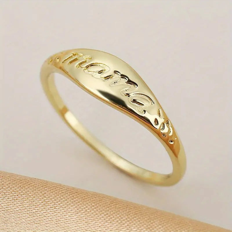 Mom Letter Ring Mother's Gift For Women Mom