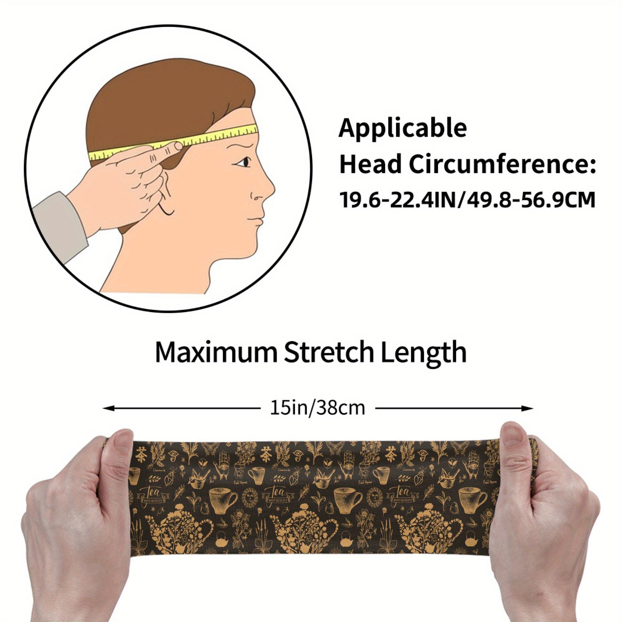 Vintage-Inspired Botanical Kitchenware Headband for Sports & Events
