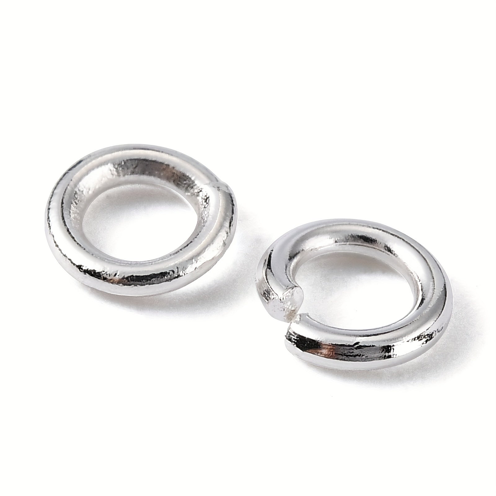 120Pcs Silvery Brass Jump Ring Jewelry Making Accessories