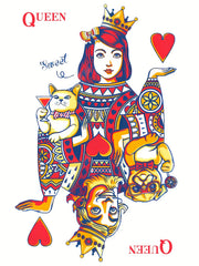  Poker Print One Shoulder Long Sleeve Mini Tee Dress