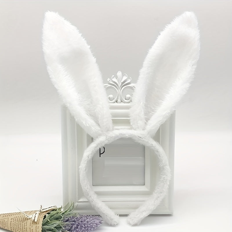 Bunny Rabbit Ear Headband Plush Hairband Costume Party Easter Hair Accessories