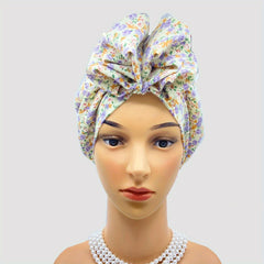 Boho Leopard Print Turban Cap Vintage Beanie