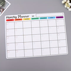 Magnetic Monthly Calendar Schedule Sticker Soft Magnetic Memo Message Board