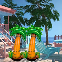 42 Inch Stand Coconut Tree Aluminum Film Balloon Hawaiian Style Decoration