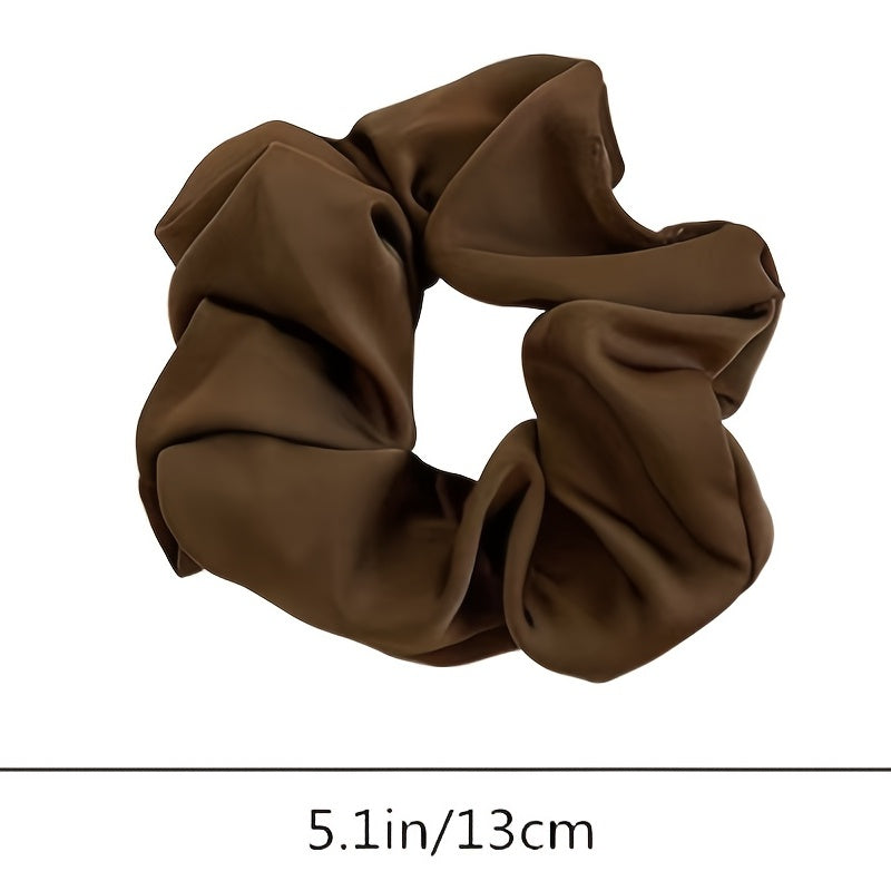 Oversize Satin Hair Scrunchies Silk No Damage Soft Scrunchy Hair Ties