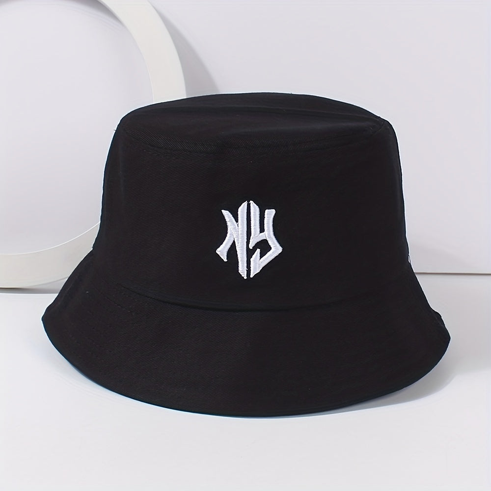 Gothic Embroidery Bucket Hat Unisex Lightweight Hip Hop Cap
