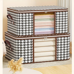 Houndstooth Quilt Storage Bag Handheld Lightweight Clothes Quilt Bag