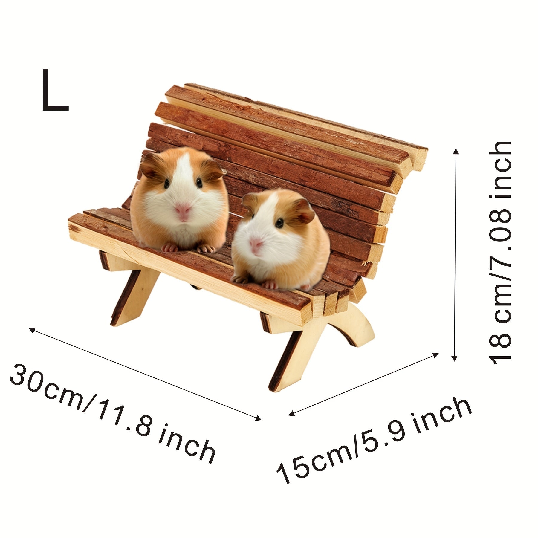 Solid Wood Hamster Small Animal Toy Chew Hideaway Chair Sofa