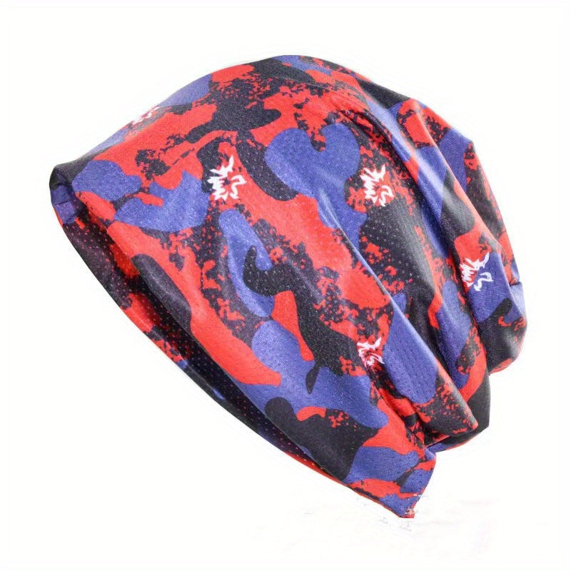Mesh Stacking Cap Camouflage Pullover Thin Head Wrap