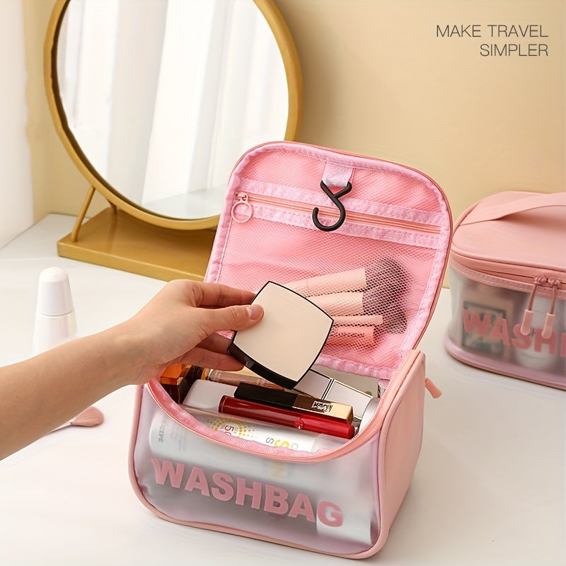 Transparent Waterproof Cosmetic Bag PU Small Storage Bag